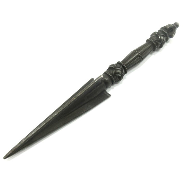 楽天市場】プルパ 金剛杵 独鈷杵 仏具 鉄製 長さ約23cm レア品 鉄 