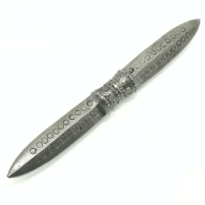 楽天市場】プルパ 金剛杵 独鈷杵 鉄製 両剣 長さ約20．8cm 密教法 
