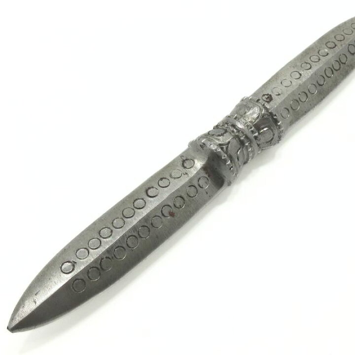 楽天市場】プルパ 金剛杵 独鈷杵 鉄製 両剣 長さ約20．8cm 密教法 