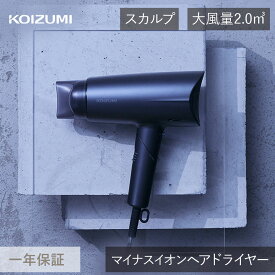 コイズミ ドライヤー マイナスイオン (KHD-9240/H) KHD-9240 スカルプ 低温風 大風量 速乾 頭皮 男性 おしゃれ おすすめ 時短 地肌 クール 冷風 セット コンパクト 収納 ヘアドライヤー グレー ギフト プレゼント KOIZUMI 小泉成器 男女兼用