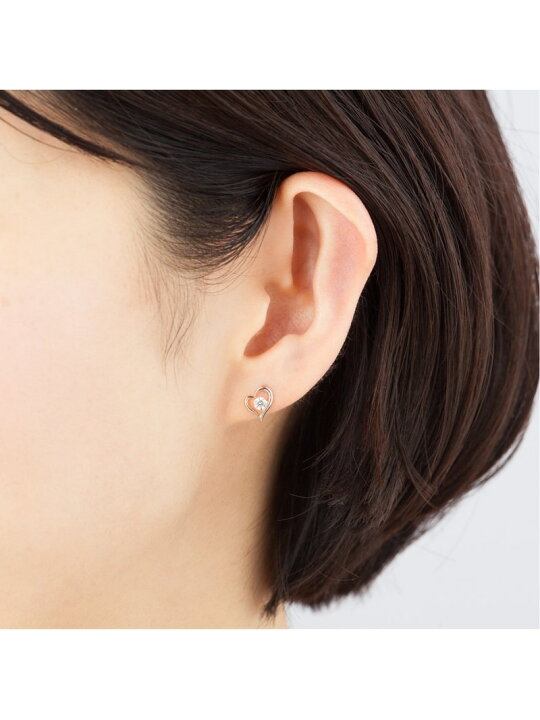 楽天市場】K10ピンクゴールドピアス 4℃ ヨンドシー アクセサリー 