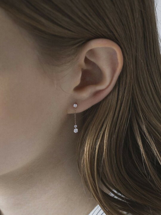楽天市場】K10ピンクゴールドピアス 4℃ ヨンドシー アクセサリー 