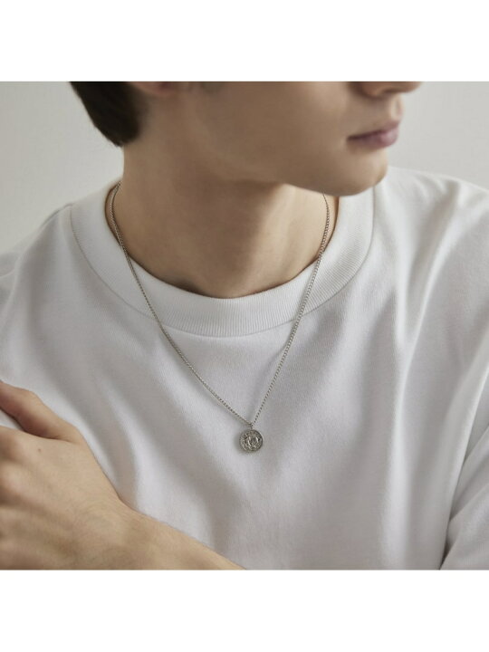 楽天市場】【4°C HOMME+】 シルバー コイン ネックレス 4℃ HOMME+ 