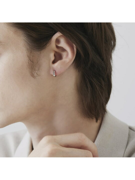 楽天市場】シルバー フープ ピアス/片耳用 4℃ HOMME+ ヨンドシー 