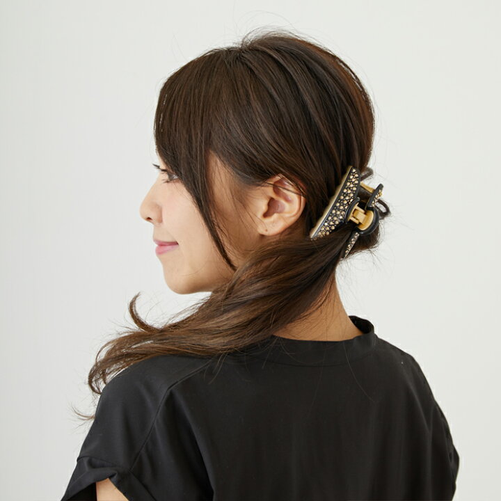 アレクサンドルドゥパリ M クリップ ゴールド 2列スワロフスキー  