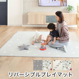 【極厚20mm】 enne. リバーシブル プレイマット ベビー 防水 厚手 赤ちゃん 厚み2cm ベビーマット 道路 大判 大きい 子供 防音 騒音吸収 【180x200 | 150x180】