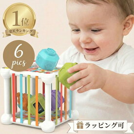 【マラソン特価】【親子の絆を深める知育おもちゃ】 モンテッソーリ おもちゃ 積み木 知育玩具 マジックキューブ 積木 つみき ブロック 型はめ 形合わせ はめ込み 教具 1歳 2歳 3歳