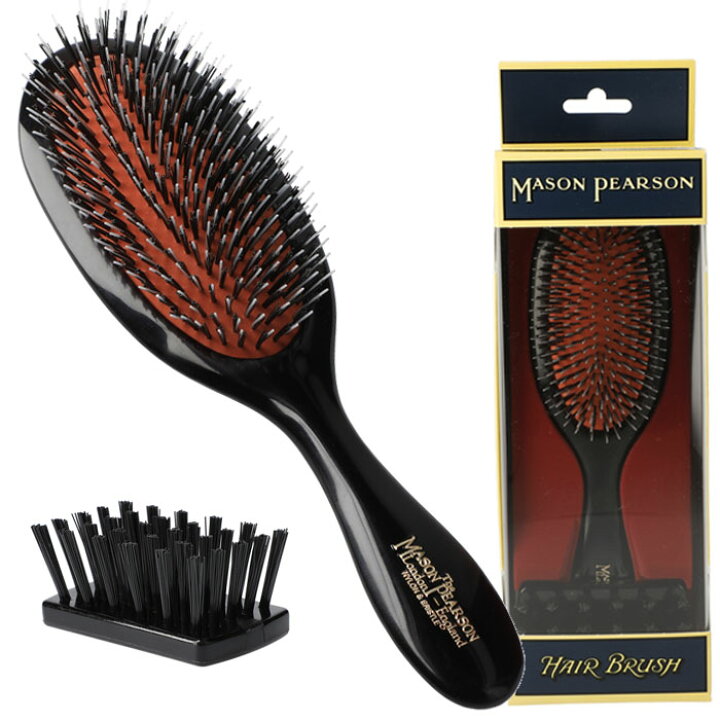 楽天市場 メイソンピアソン ハンディミックス Mason Pearson ヘアブラシ 猪毛 ナイロン Handy Bristle Nylon ヘアブラシ 頭皮ケア ハンドメイド イギリス製 老舗 最高級 ギフト プレゼント Beautyholic