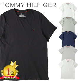 トミーヒルフィガー Tシャツ メンズ TOMMY HILFIGER Core Flag Tee ティーシャツ 半袖 ブランド クルーネック インナー Vネック コットン おしゃれ メール便