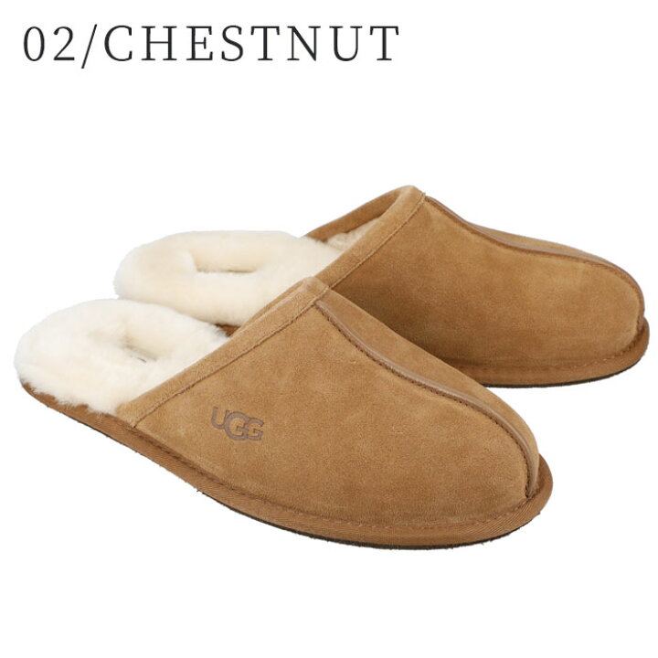 楽天市場】UGG メンズ スリッパ シープスキンルームシューズ SCUFF 