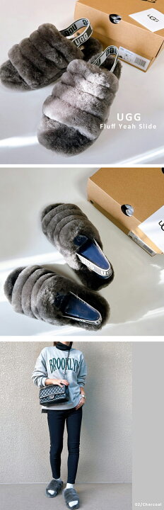 楽天市場】【FW22入荷！】 UGG サンダル ファー ムートン アグ 
