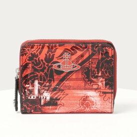 ヴィヴィアンウエストウッドVivienne Westwood牛革 2つ折り財布カードケース　小銭入れレッドご注文頂いた即日発送翌日お届け【あす楽対応】