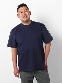 半袖 ワイシャツ シャツ メンズ EL.FO RBANWORKSC100異素材切り替えTシャツ【半袖静電防止 ネービー 春夏 3L 4L 5L 6L 大きいサイズのお店 フォーエル【ビジネス】