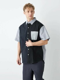 大きいサイズ メンズカジュアルインナー シャツ半袖 ボタンダウン TSC オックスデザインB.Dシャツ ブラック 3L 4L 5L 6L 綿 夏 大きいサイズの店 フォーエル