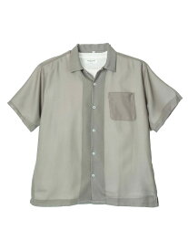 大きいサイズ メンズカジュアルインナー シャツ半袖レギュラー TSC アンサンブルメッシュシャツ M.グレー 3L 4L 5L 6L ポリエステル 夏 大きいサイズの店 フォーエル