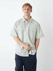 大きいサイズ メンズカジュアルインナー シャツ半袖レギュラー RB ライトツイルマリンミリタリーシャツ オフホワイト 3L 4L 5L 6L ポリエステル 綿 夏 大きいサイズの店 フォーエル