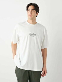 大きいサイズ メンズカジュアルインナー カット半袖クルーネック TSC クールコットンプリントTシャツ ホワイト 3L 4L 5L 6L 綿 夏 大きいサイズの店 フォーエル