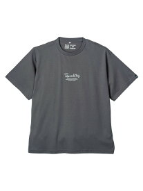 大きいサイズ メンズカジュアルインナー カット半袖クルーネック TSC クールコットンプリントTシャツ C.グレー 3L 4L 5L 6L 綿 夏 大きいサイズの店 フォーエル