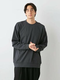 メンズカジュアルインナー カット長袖クルーネック TSC フルダルファイバーアーバントップ C.グレー 3L 4L 5L 6L ポリエステル 秋 大きいサイズの店 フォーエル