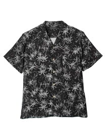 大きいサイズ メンズカジュアルインナー シャツ半袖ワンナップ レーヨンアロハシャツ C.グレー 3L 4L 5L 6L レーヨン 夏 大きいサイズの店 フォーエル