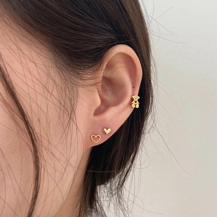 楽天市場】プチハート ボディピアス キャッチ ピアッシング 軟骨ピアス  