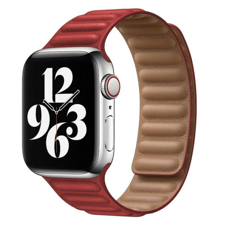 楽天市場】Apple Watchレザーリンク (Red) : 4MiLi