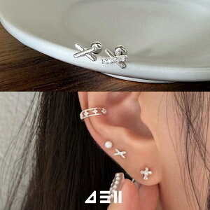 [925 Silver]�G�b�N�X X ���C�� �s�A�X (2Type) 20G�{�f�B�s�A�X �L���b�` �s�A�b�V���O ��s�A�X ���� �a�����v���[���g ���F�B �M�t�g �����A�����M�[ �Ή�