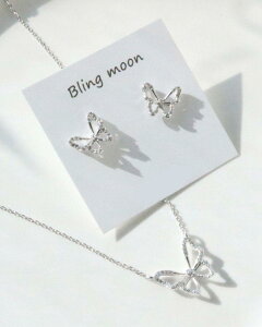 Butterfly Earring & Necklace SET