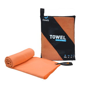 Ozaeo スポーツタオル マイクロファイバータオル スイムタオル 速乾タオル 速乾 水泳 フェイスタオル ヨガ 汗拭き タオル 柔らかい ジム メンズ レディース 旅行 コンパクト 軽量