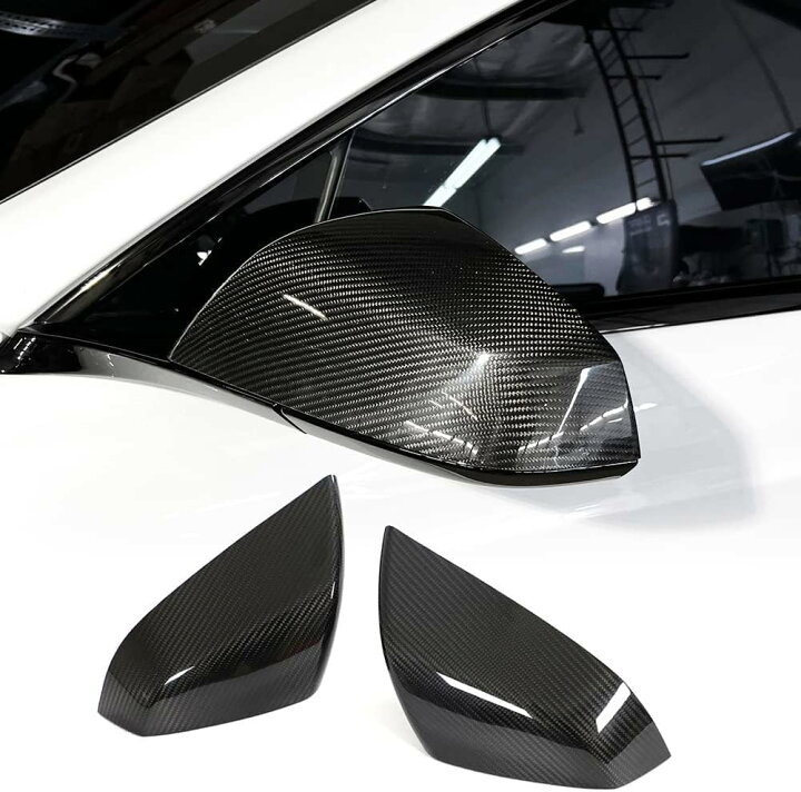 楽天市場】【 P10倍】テスラ モデルS用 カーボン ミラーカバー 左右 