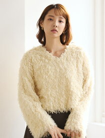 フィフス fifth フリンジ前後2wayプルオーバー レディース トップス ニット セーター 2way仕様 カジュアル 20代 30代 40代【送料無料】