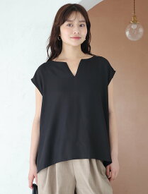 フィフス fifth 【SETUP対応】キーネックフレンチスリーブブラウス レディース トップス シャツ ブラウス 【送料無料】