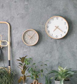 【公式】キャンパス ウォールクロック Lサイズ(CAMPAS) ホワイト/グレイ掛け時計 壁掛け 時計 北欧おしゃれ 木製 音がしない かわいい インテリアシンプル 寝室 子供部屋 一人暮らし ギフトデザイン リビング ダイニング 寝室 Creer/クレエ