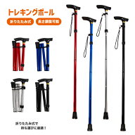 折りたたみ式 トレッキングポール Pine Field 収納袋付き 5段階調節 選べるカラー セット数 軽量 アルミ…