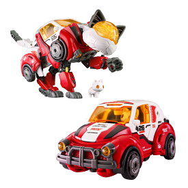 BEASTBOX(ビーストボックス) 52TOYS BEASTDRIVE ARMOR STARE VOID 「アーマー ステアボイド」組み立て式変形フィギュア 猫 車両変形 高可動 アクションフィギュア トランスフォーム 玩具 ロボット電池不要 塗装済み 子供・大人へのギフトに最適