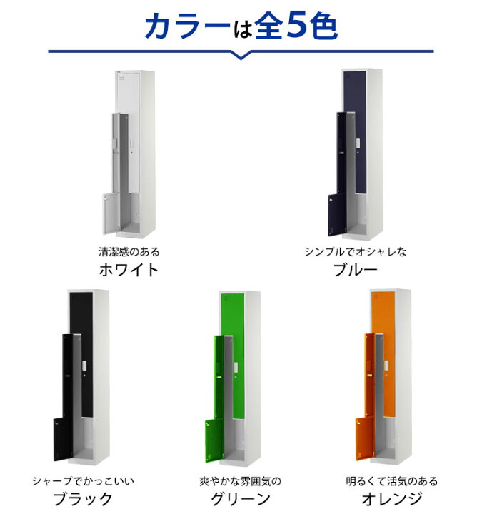 楽天市場】スリムロッカー 2人用L字 オフィス 更衣室 完成品 1列 