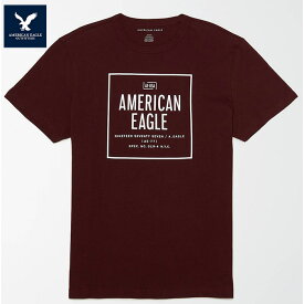 AE アメリカンイーグル　Short-Sleeve T-Shirt Tシャツ 半袖 ae2062 バーガンディ　アウトレット品