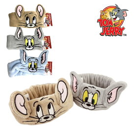 TOM＆JERRY ふわふわやわらか トム＆ジェリー トムジェリ トムとジェリー　ヘアバンドヘアバンド 洗顔 メイク かわいい Y2K