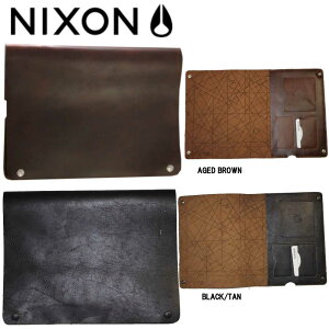 �yNIXON�z�j�N�\�� EDITION IPAD CASE iPad�P�[�X ��܂背�U�[�P�[�X �X�i�b�v�{�^���J�� ���n �u���E��/�u���b�N�y���K�i�z