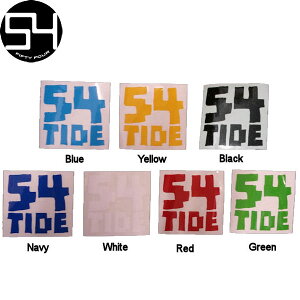 �y54TIDE�z54ORIGINAL �I���W�i���J�b�e�B���O�X�e�b�J�[/9.5cm×9.5cm/5�J���[ fiftyfourtide