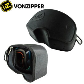 【VONZIPPER】ボンジッパー スノーボード ゴーグル1つ収納できるゴーグルケース 約22×13×9cm ブラック