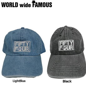 【WORLD WIDE FAMOUS×54TIDE】ワールドワイドフェイマス フィフティーフォータイドコラボ FIFTYFOURロゴ メンズ レディース スナップバックキャップ 帽子 Free 2カラー