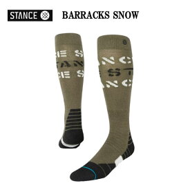 【STANCE】スタンス BARRACKS SNOW メンズ レディース SOCKS 靴下 スノーボード ソックス スケートボード スケボー サーフィン トレイニ― GYM キャンプ アウトドア【正規品】【あす楽】