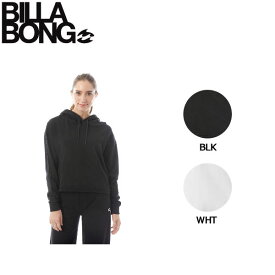 【BILLABONG】ビラボン 2019春夏 CORE LINE レディース ロゴテープ プルオーバー パーカー パーカ 長袖 トップス M・L BLK WHT