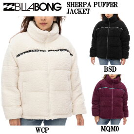【BILLABONG】ビラボン 2024秋冬 レディース SHERPA PUFFER JACKET アウター ボアジャケット アウトドア キャンプ スポーツ スケボー スノボ M/L 3カラー【正規品】