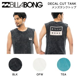 【BILLABONG】ビラボン DECAL CUT TANK メンズ タンクトップ ノースリーブ トップス バックプリント ストリート スケートボード サーフィン アウトドア キャンプ M/L/XL 3カラー【正規品】