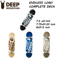 【DEEP MOUNTAIN】エンドレスロゴ スケートボード コンプリート セット 初心者 おすすめ スケボー kids …