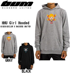 �yBASSERS UNITED�z�o�T�[�Y���i�C�e�b�h 2020�H�~ HHC Girl Hooded �����Y �p�[�J�[ �v���I�[�o�[�p�[�J�[ S�`XXL 2�J���[ �A�E�g�h�A �t�B�b�V���O ���ނ� �o�X BUM�y���K�i�z