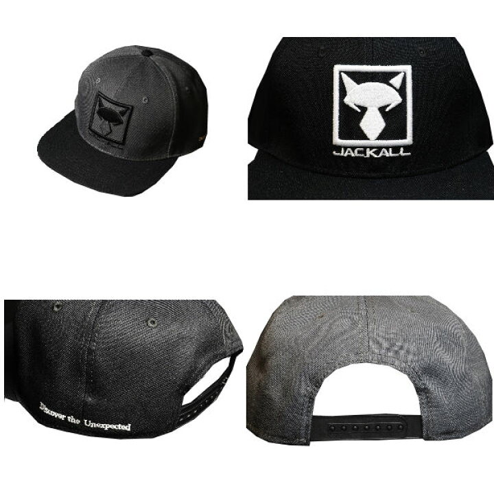 楽天市場 Jackall ジャッカル Square Logo Flat Cap スクエアロゴフラットキャップ 帽子 スナップバック 3カラー Surf Snow ５４ｔｉｄｅ
