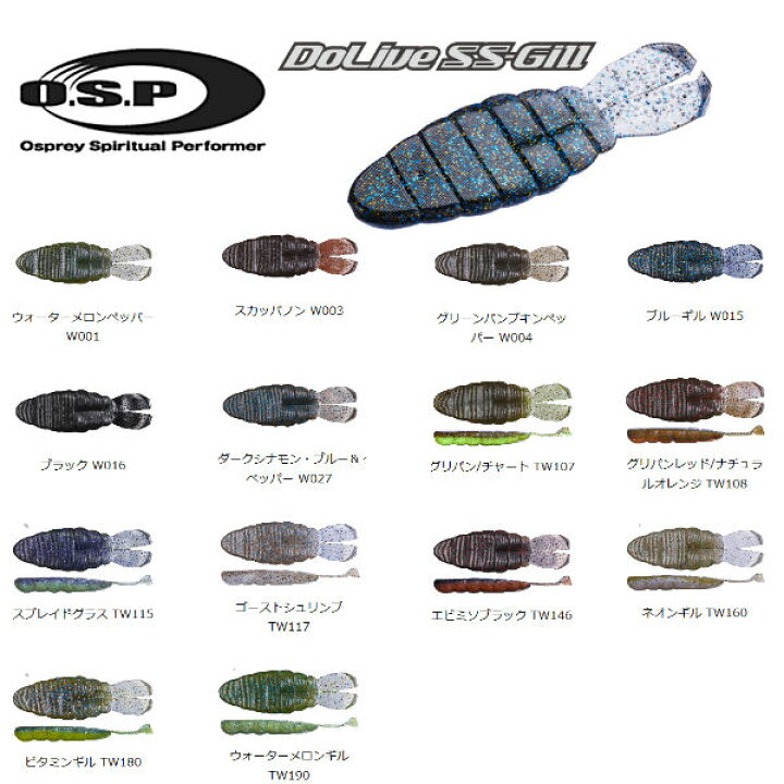 楽天市場 Osp オーエスピー Dolivess Gill ドライブssギル ソフトルアー ワーム 疑似餌 釣り フィッシング 3 6in 14カラー 5個入り 正規品 あす楽対応 Surf Snow ５４ｔｉｄｅ